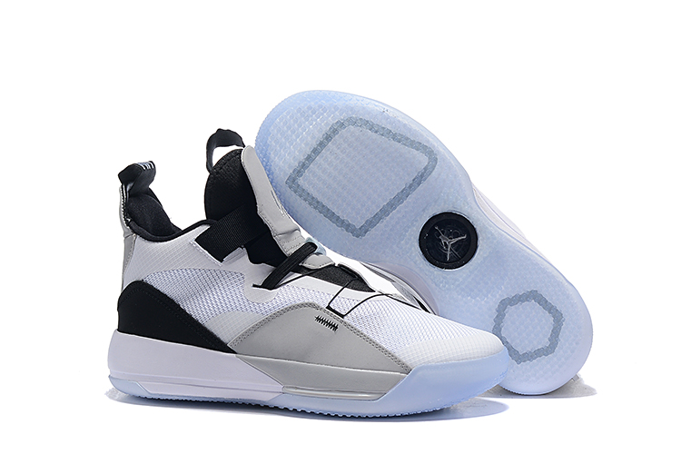 Air Jordan 33 White Black Grey Shoes